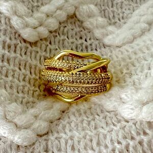 Brillant Ring Women’s 14k Gold Color